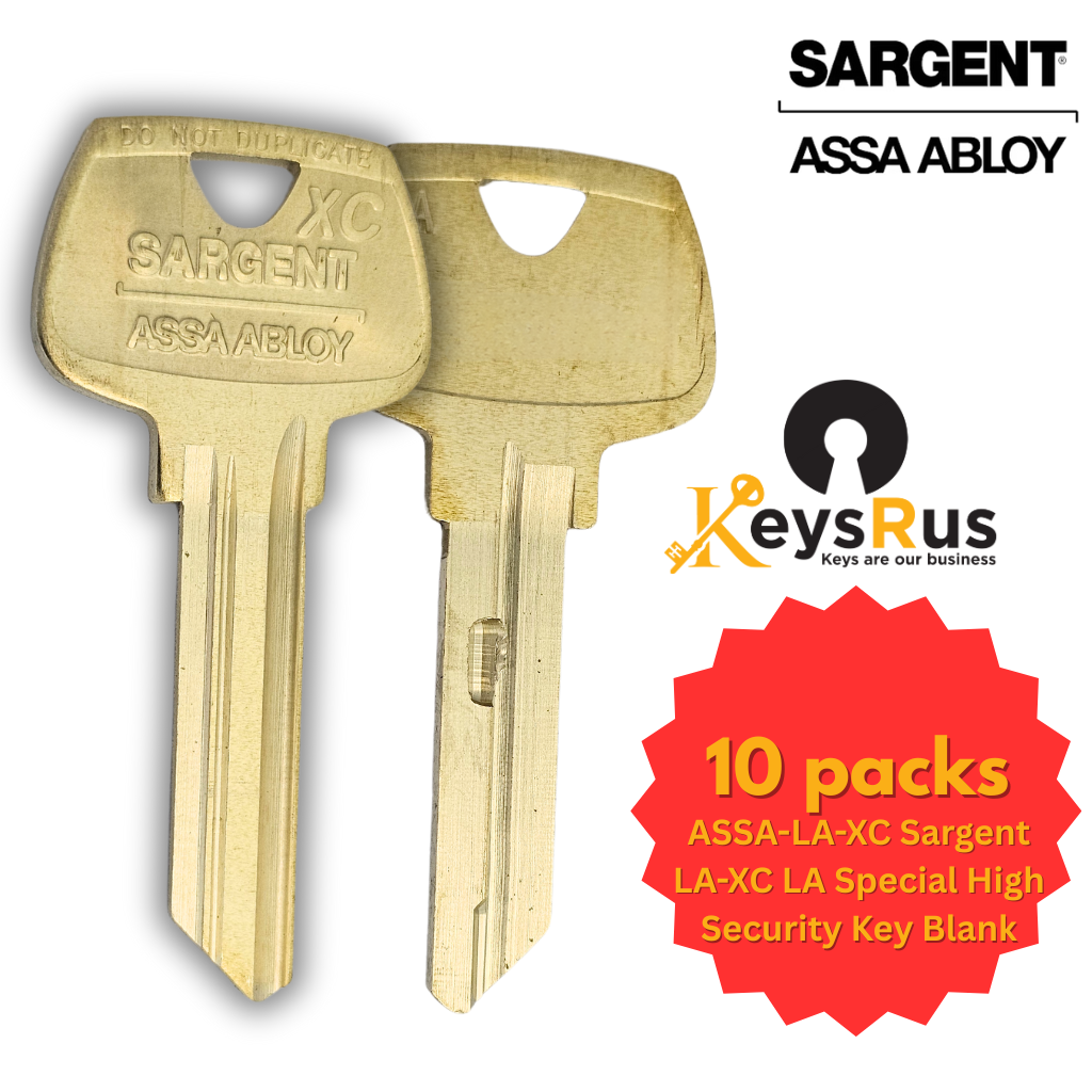 ASSA-LA-XC Sargent LA-XC LA Special High Security key Blank 6 Pin