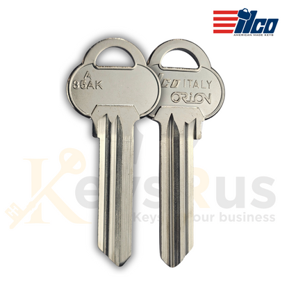 ASSA-Style High-Security Key Blanks: Ilco AS20, Silca ASS16, Orion A35AK, 10-Pack