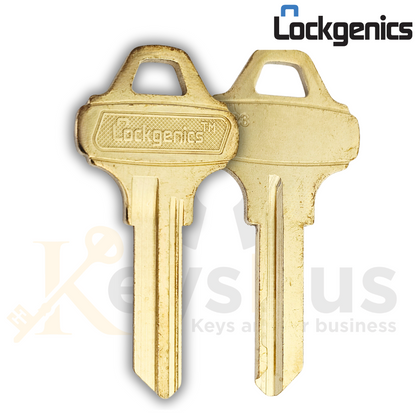 C123 LOCKGENICS Keyblank | 10 Pack High-Quality Key Blanks