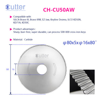 Cutter House CU50 carbide key cutting wheel