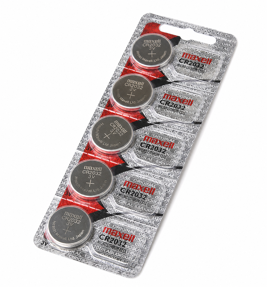 Maxell CR2032 batteries, 5 pack