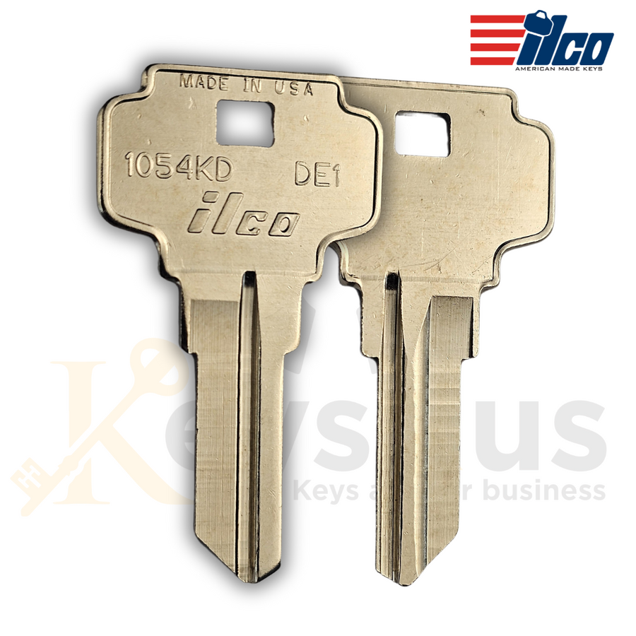 DE1 / 1054KD Key Blanks for Residential & Commercial Locks, 10-Pack (ILCO)