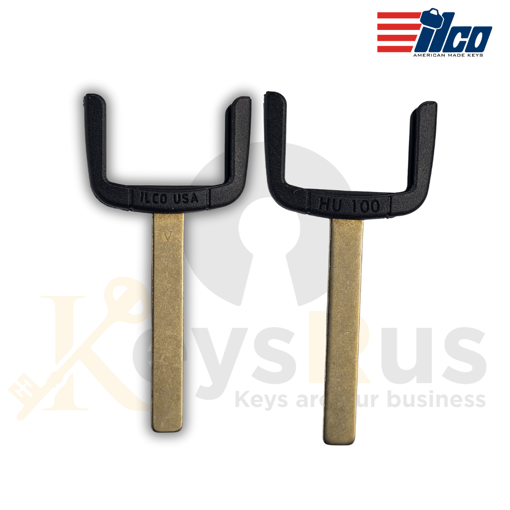 EB3-V-HU100 GM Key Blade, ILCO Style, For Buick, Chevrolet, Cadillac, GMC, 2010, 2021 Vehicles