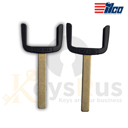 EB3-V-HU100 GM Key Blade, ILCO Style, For Buick, Chevrolet, Cadillac, GMC, 2010, 2021 Vehicles