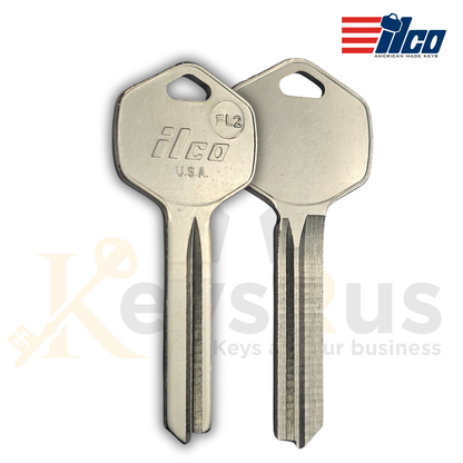 FL2 Key Blanks – 10-Pack (ILCO) | For Cabinet, Furniture &amp; Utility Locks