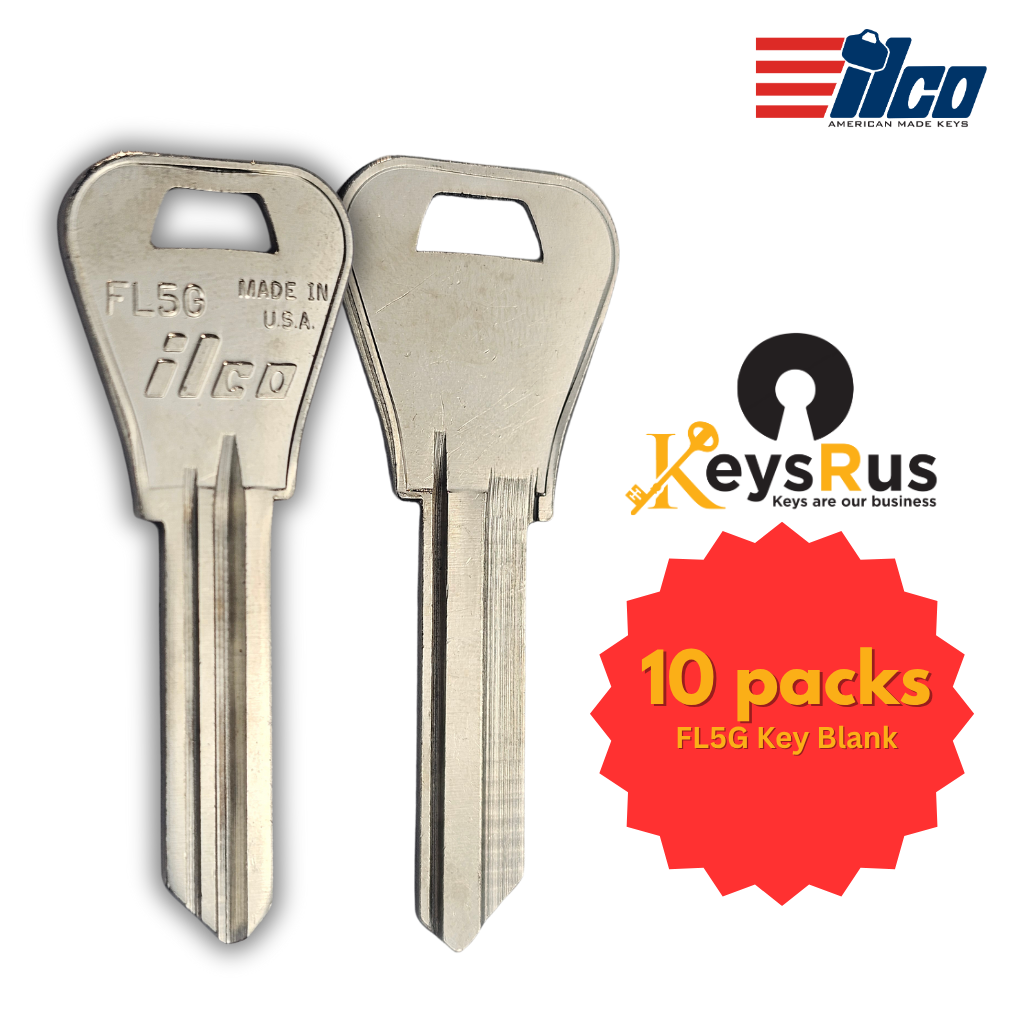FL5G Key Blank – Padlock Keyway – 10-Pack – ILCO