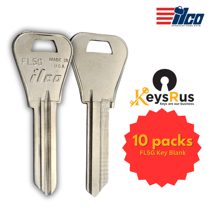 FL5G Key Blank – Padlock Keyway – 10-Pack – ILCO