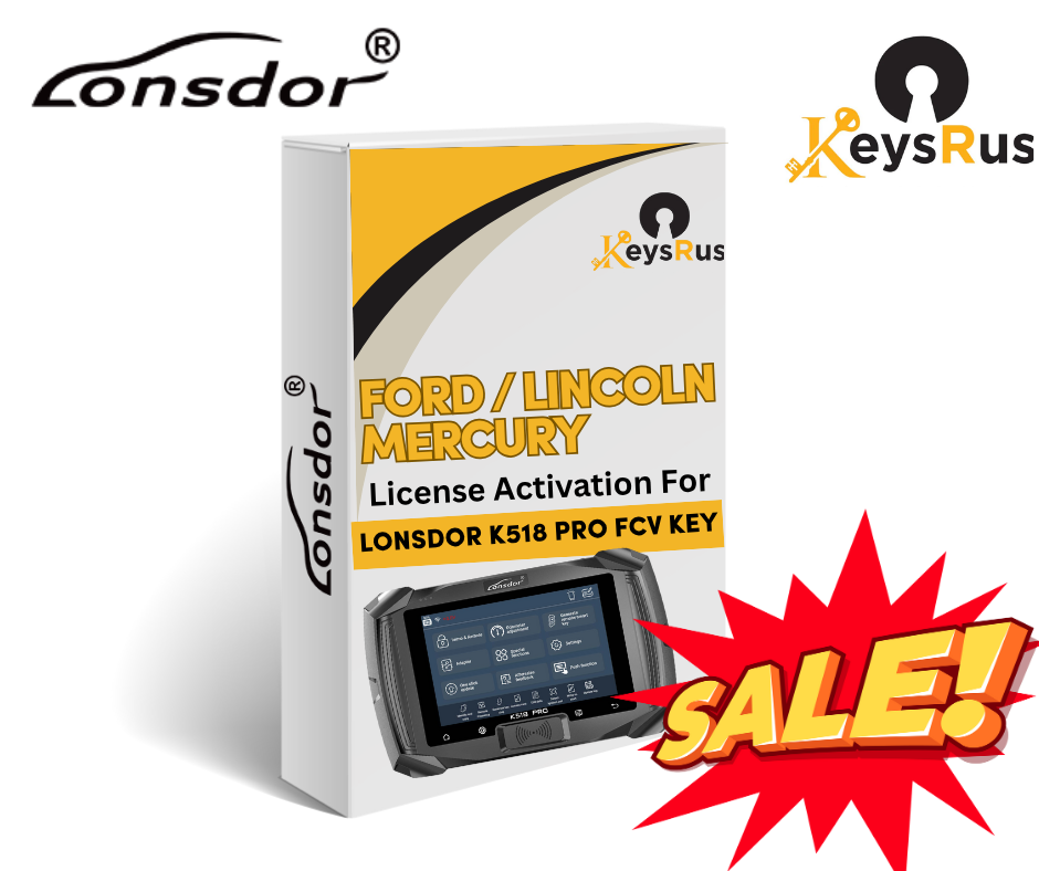 Lonsdor –FORD / LINCOLN / MERCURY  License Activation for K518 Pro FCV Key Programmer
