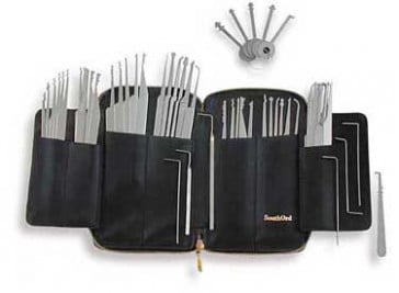 Full Line 62 Pc. Lock Pick Set, Professional Lock Picking Tool Kit for Locksmiths & Security Experts