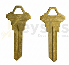 SC9-BR Key Blanks Lockgenics, 10 Pack, Premium 6-Pin Key Blanks for Residential & Commercial Schlage C Keyway Locks
