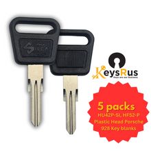 HU42P-SI, HF52-P Plastic Head Porsche 928 Key blank ILCO single key