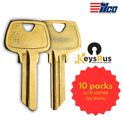 1007RB Key Blank – 5-Pin Sargent RB Keyway – Nickel Silver – 10-Pack – ILCO