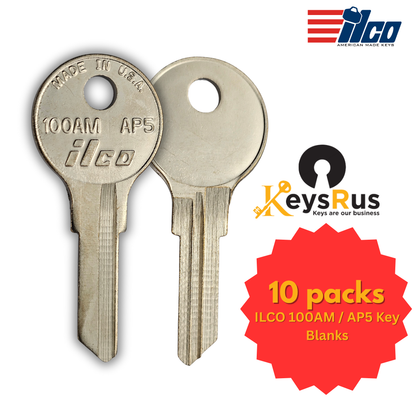 100AM / AP5 Key Blank – NP – 10-Pack – ILCO