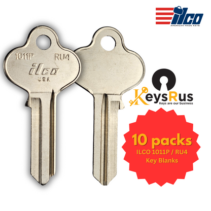 ILCO 1011P / RU4 Key Blank – 5 Pin – Brass – Russwin / Guild Compatible – 10 Pack