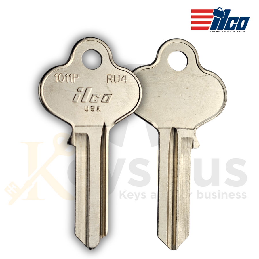 ILCO 1011P / RU4 Key Blank, 5 Pin, Brass, Russwin / Guild Compatible, 10 Pack