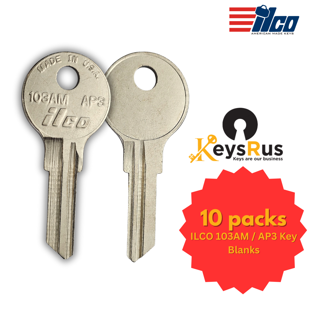 103AM / AP3 Key Blank – BR – 10-Pack – ILCO