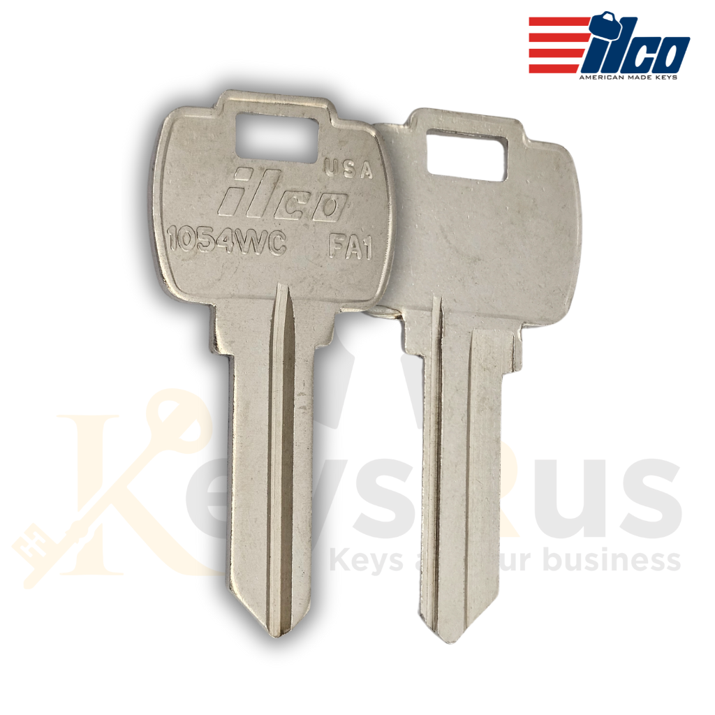 ILCO 1054WC / FA1 Key Blanks – 10 Pack – Nickel Plated Brass Keys for Falcon & More