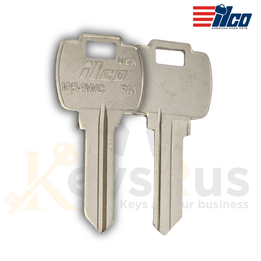 ILCO 1054WC / FA1 Key Blanks, 10 Pack, Nickel Plated Brass Keys for Falcon & More