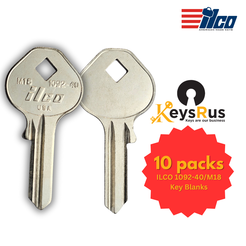 M18 | ILCO 1092-40 Master Key Blank - 10 Pack