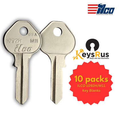 M11 / 1092H Key Blank – Master Lock Padlock Keyway – 10-Pack – ILCO