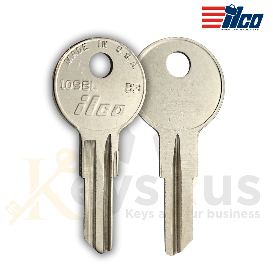 ILCO 1098L / B3 Boat Key Blank, 10 pack