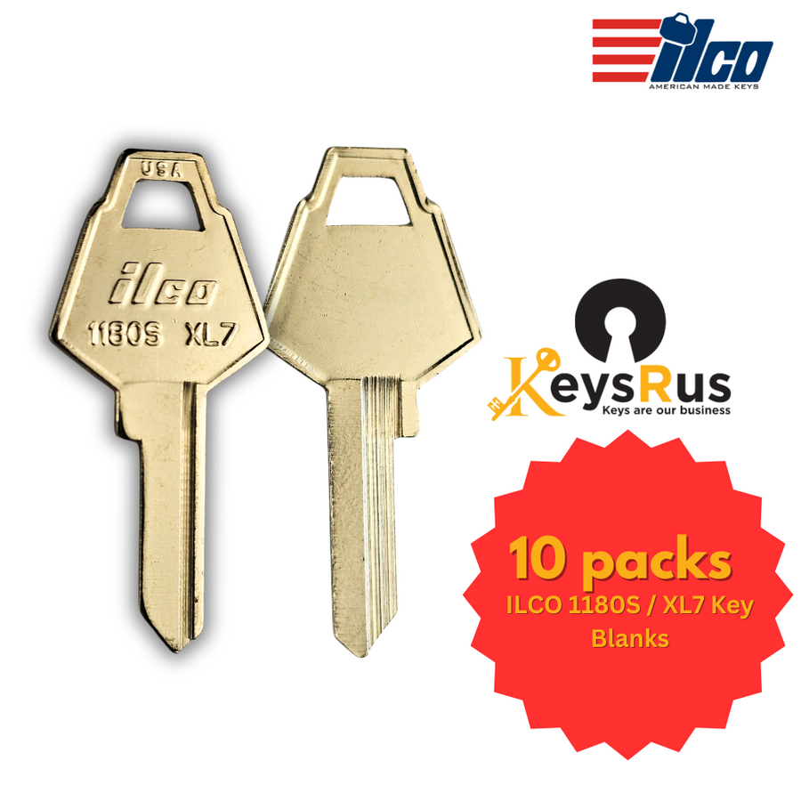 ILCO 1180S / XL7 Key Blanks, 10 pack