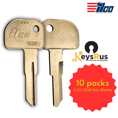 ILCO 1558 Key Blanks – 10 Pack | Fits Canada Post Mailbox Locks (CP1001–CP2000)