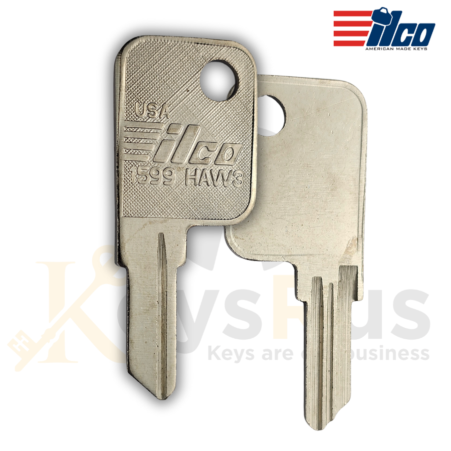 ILCO 1599 / HAW3 / JMA HAW4D Key Blanks, 10 Pack, Fits Haworth, Anderson Hickey, Hudson Furniture Locks