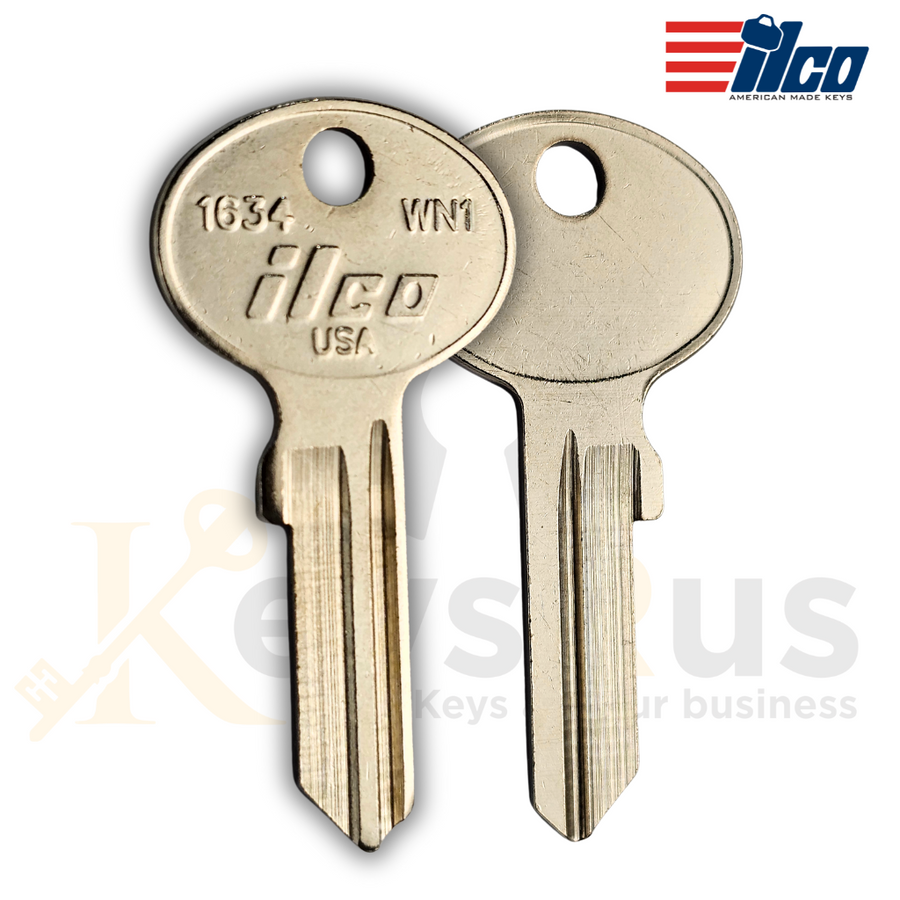 ILCO 1634 / WN1 Key Blanks, 10 pack