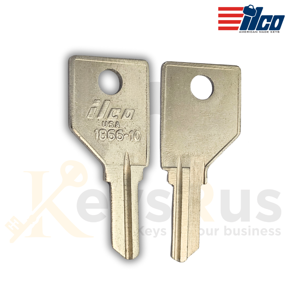 ILCO 1866-10 / NP8 Key Blanks, 10 Pack, Fits Pundra, Allsteel, Shaw Walker, Teknion, Global, Wesco & More