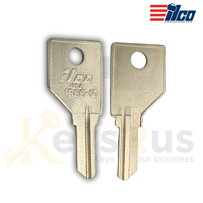 ILCO 1866-10 / NP8 Key Blanks, 10 Pack, Fits Pundra, Allsteel, Shaw Walker, Teknion, Global, Wesco & More