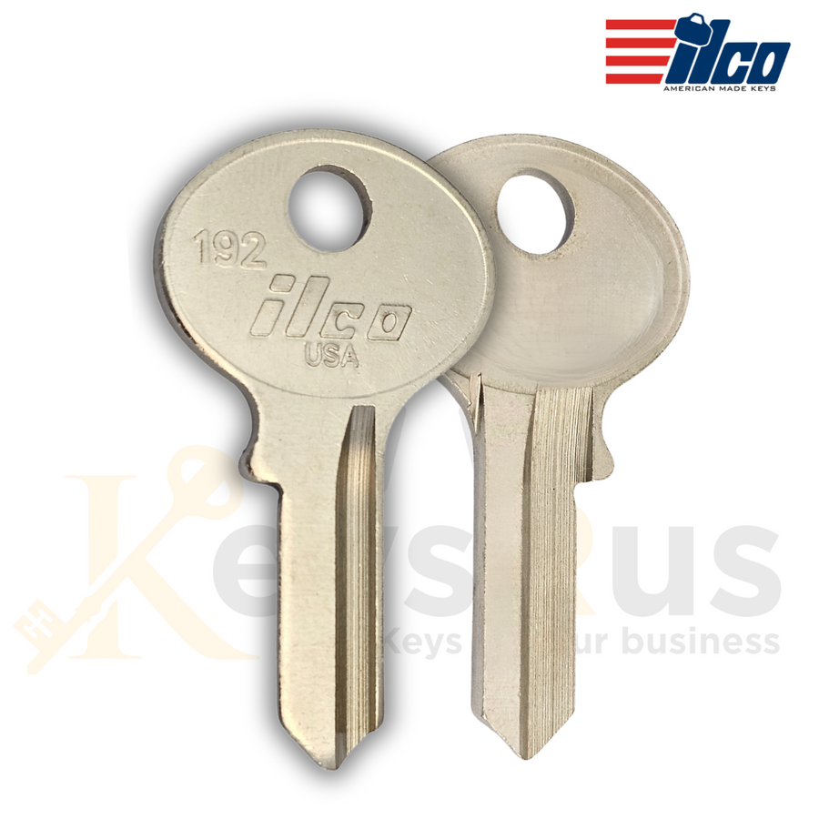 ILCO 192 / SQ1 Key Blanks, 10 Pack, Precision Brass Padlock Key Blanks for Squire, Fortress, Car & More