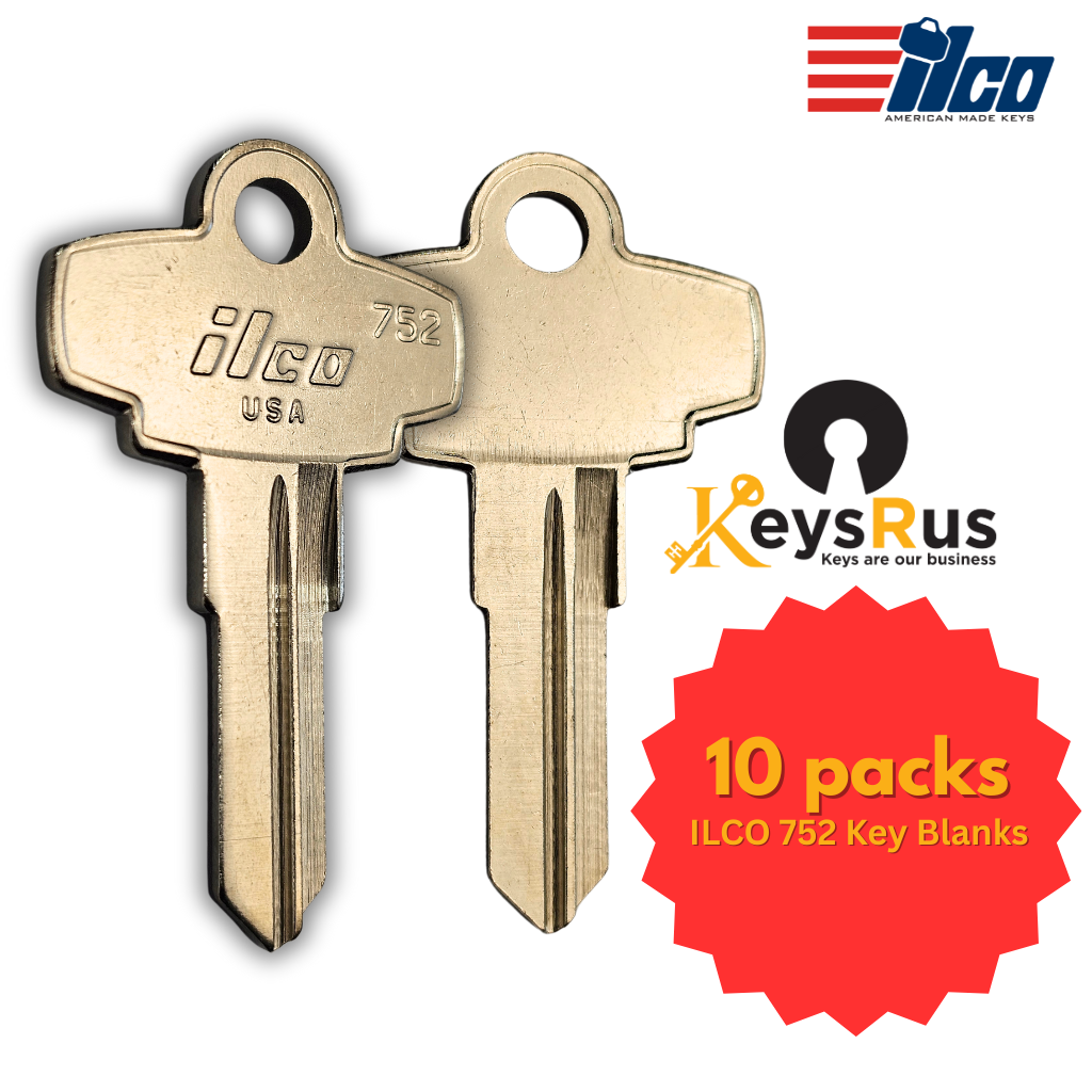 752 Key Blank – Canada Post Mailbox Keyway – NP – 10-Pack – ILCO
