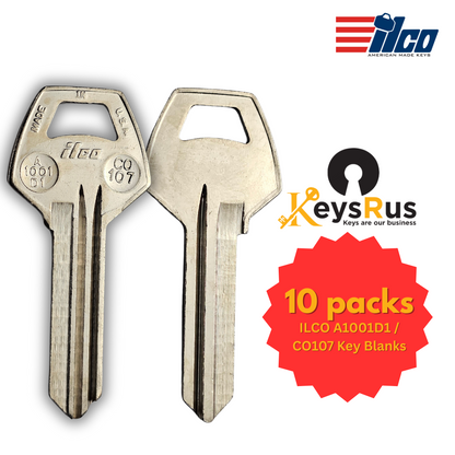 ILCO A1001D1 / CO107 Key Blank 10/pack