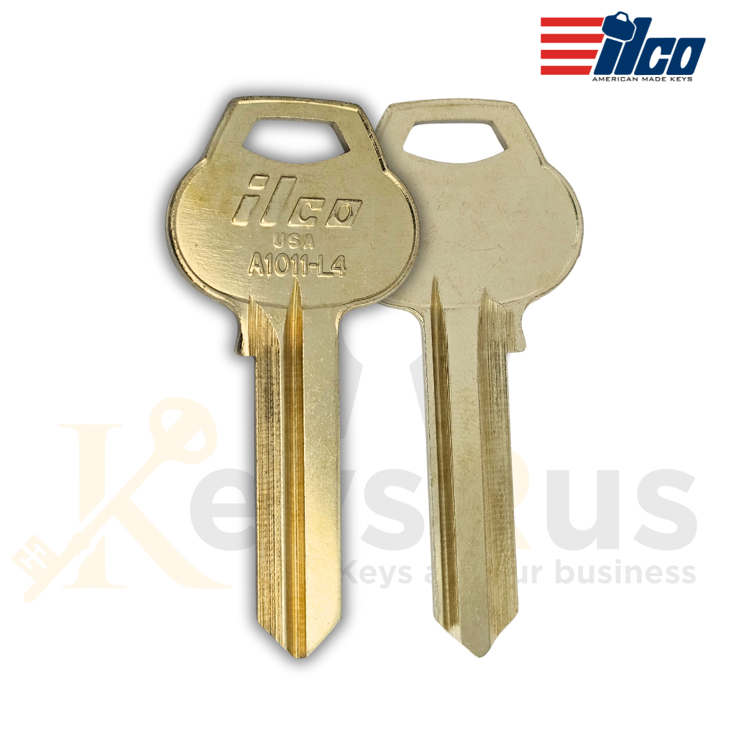 ILCO A1011-L4 / RU101 Key Blank – 6 Pin – Nickel Silver – L4 Section – 10 Pack