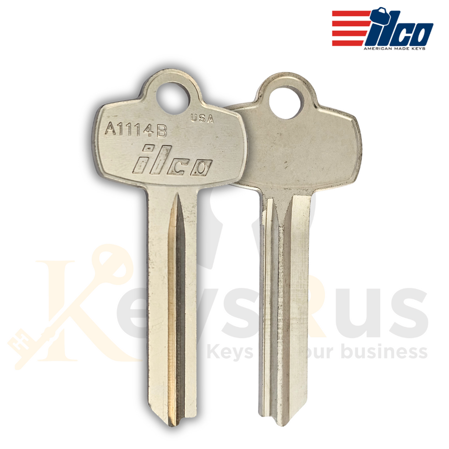 ILCO A1114B Key Blank, 5, 6 & 7 Pin, SFIC Lock, Nickel Silver, 10 Pack