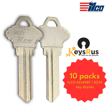 ILCO A1145EF / SC24 Key Blanks – 6-Pin – Nickel Plated Brass – 10 Pack – Uncut for Schlage Locks