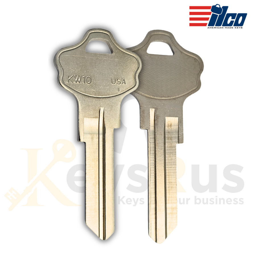 ILCO A117ST / KW10 Key Blanks, 10 Pack