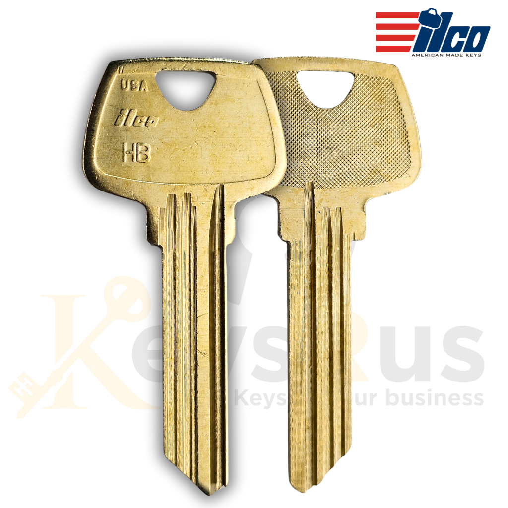 ILCO O1007HB Key Blanks, 10 Pack, 6-Pin HB Section Key for Sargent Locks, Nickel Silver