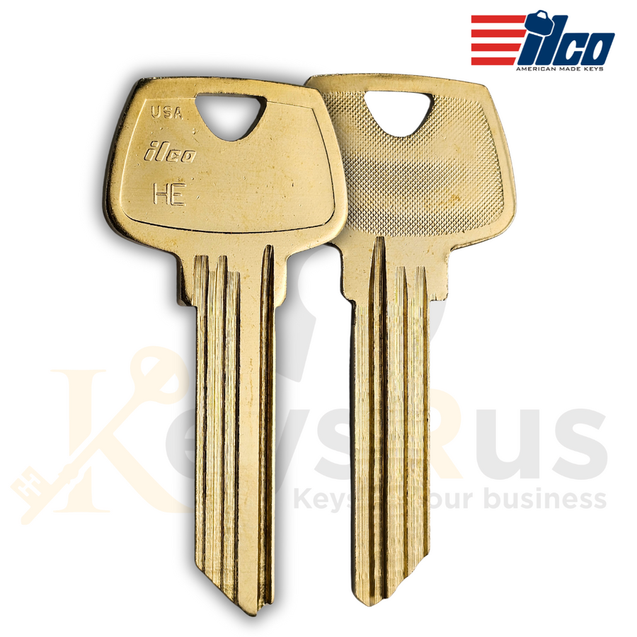 ILCO O1007HE Key Blanks, 10 Pack, 6-Pin HE Section Key for Sargent Locks, Nickel Silver