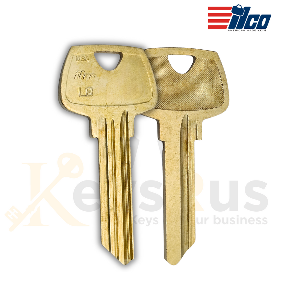 ILCO O1007LB / S23 Sargent Key Blank, 6-Pin, 10 / Pack, LB Section, Nickel Silver