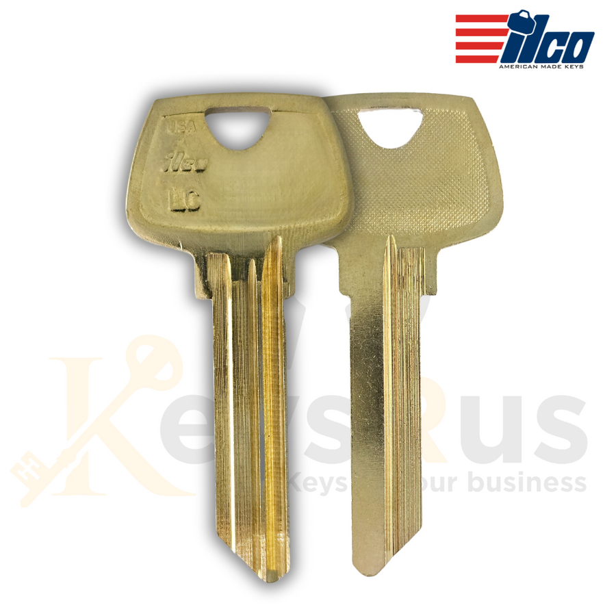 ILCO O1007LC / 01007LC Sargent Key Blanks, 10 Pack, 6-Pin LC Keyway, Nickel Silver