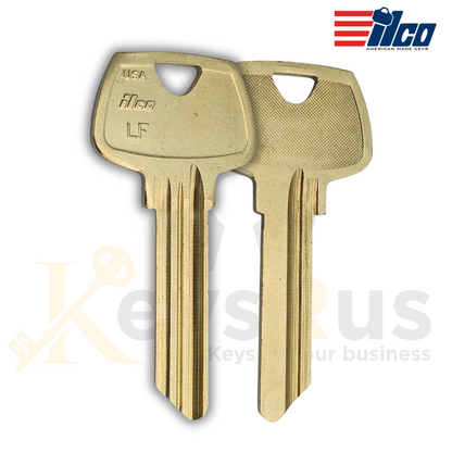 ILCO O1007LF / S26 Sargent Key Blank, 6-Pin, 10 pack, LF Section, Nickel Silver