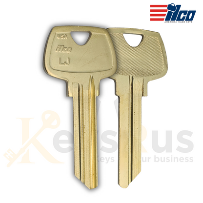 ILCO O1007LJ Sargent Key Blank – 6-Pin – 10/Pack | LJ Section | Nickel Silver