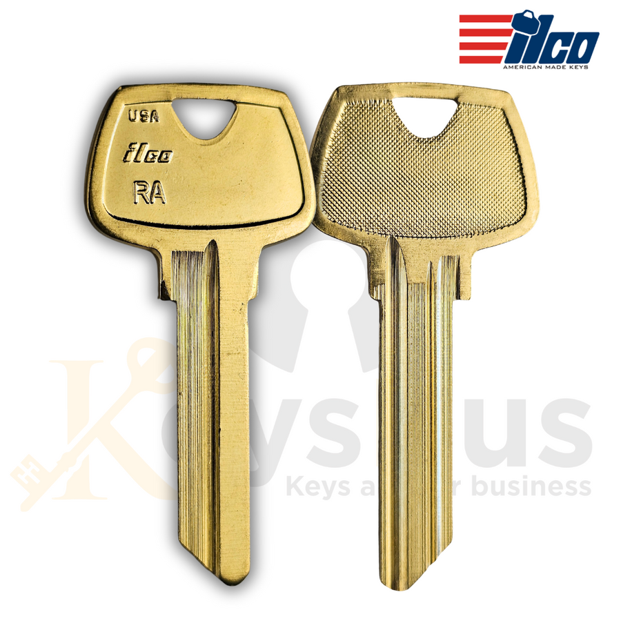ILCO O1007RA / S50 Key Blanks, 10 Pack, Nickel Silver, 6 Pin, Genuine ILCO Brand