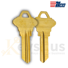 ILCO SC7 / 1145F Key Blanks – 5-Pin – Brass – F Section – 10 Pack – Uncut for Schlage Locks