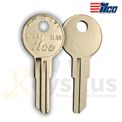 ILCO 1043J / IL11 Key Blanks – 10 Pack | Furniture & Cabinet Lock Compatible | Brass | Made in USA