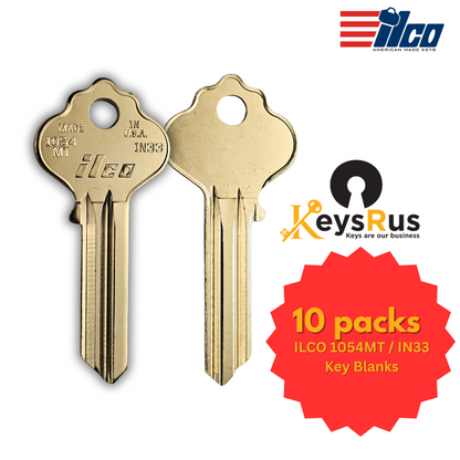 1054MT / IN33 Key Blank – 10-Pack – ILCO