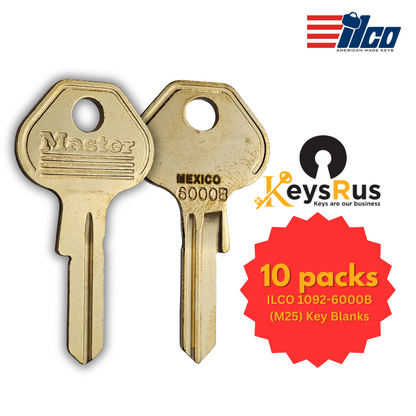 M25 | ILCO 1092-6000B Master Pro Series Key Blank - 10 Pack
