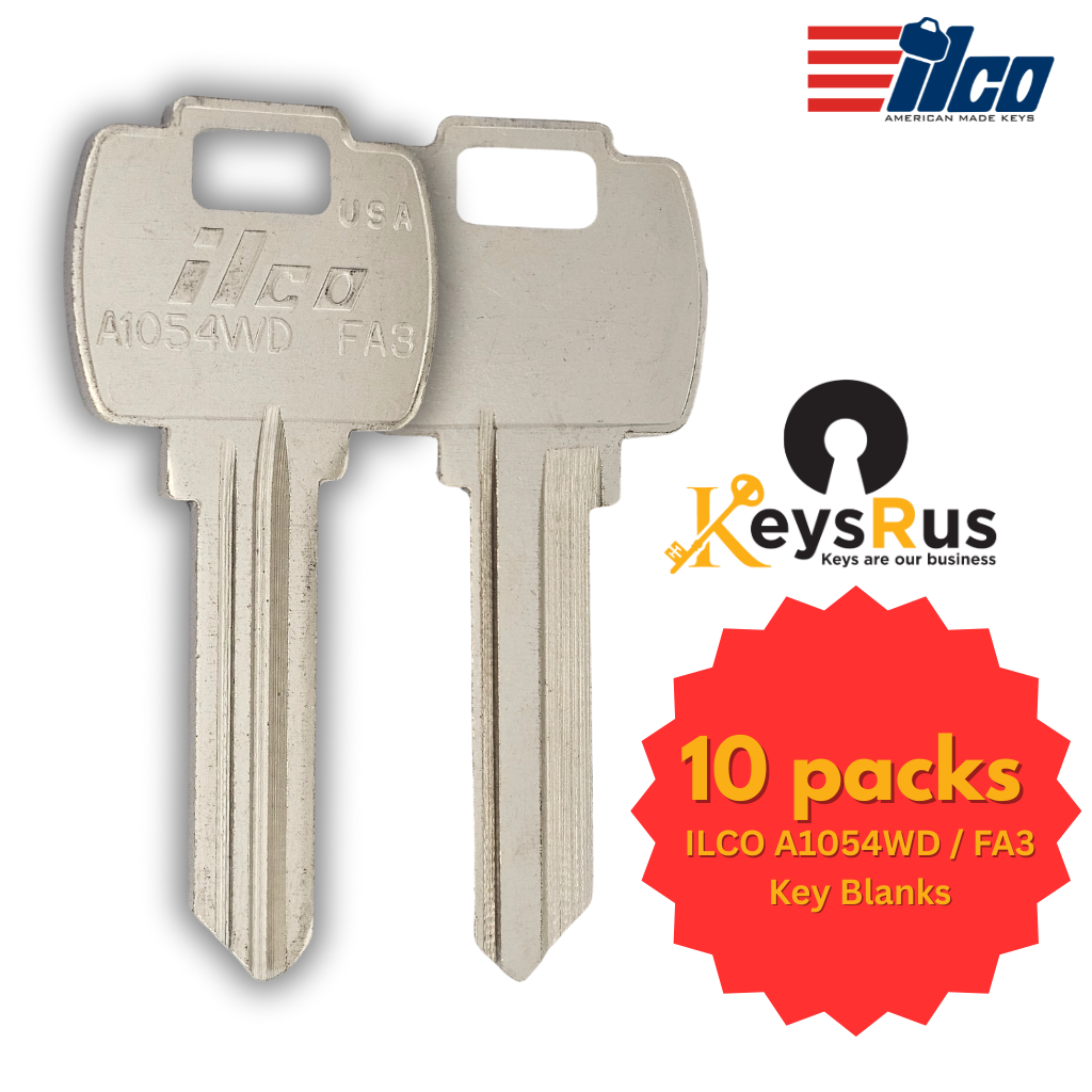 ILCO A1054WD / FA3 Key Blanks – 10 Pack